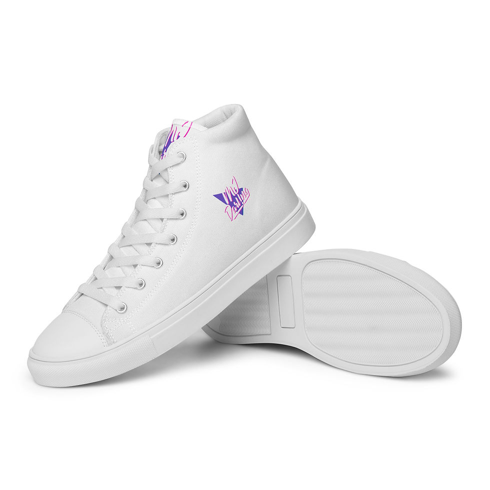 Thumbnail: Classic Essentials Women’s High-Top Canvas Sneakers (White)