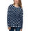 Thumbnail: Classic Essentials Pullover Sweatshirt (Unisex; Polka Dot; White/Navy)