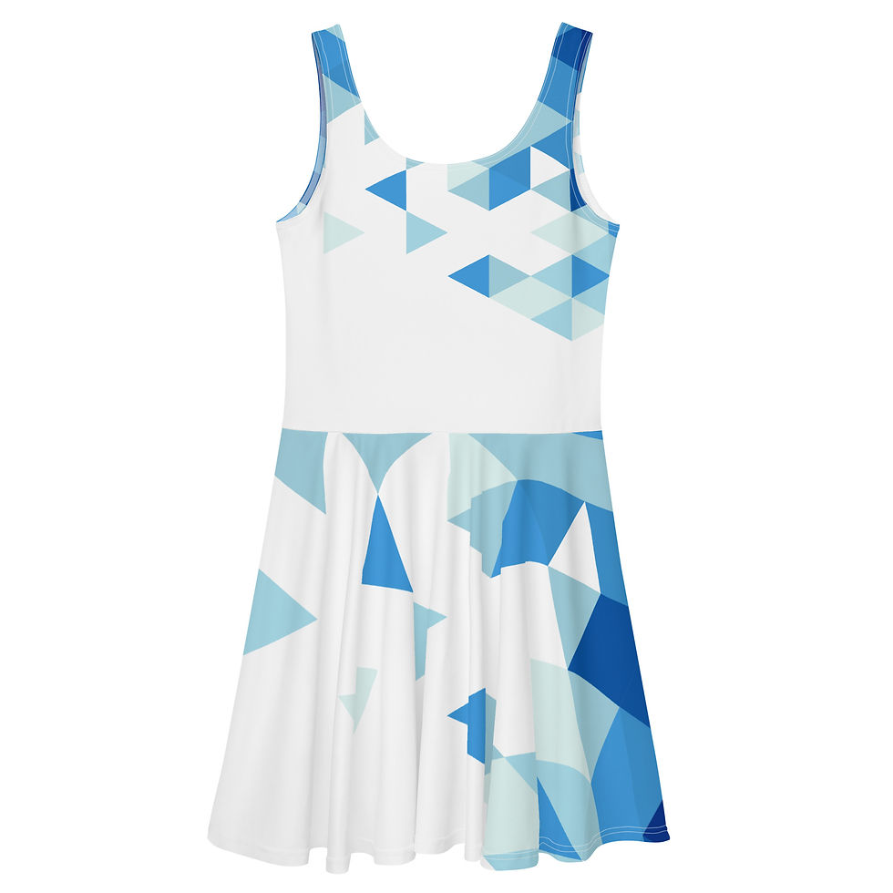 Thumbnail: Superhuman Essentials Women’s A-Line Skater Sun Dress (Crystal Clear)