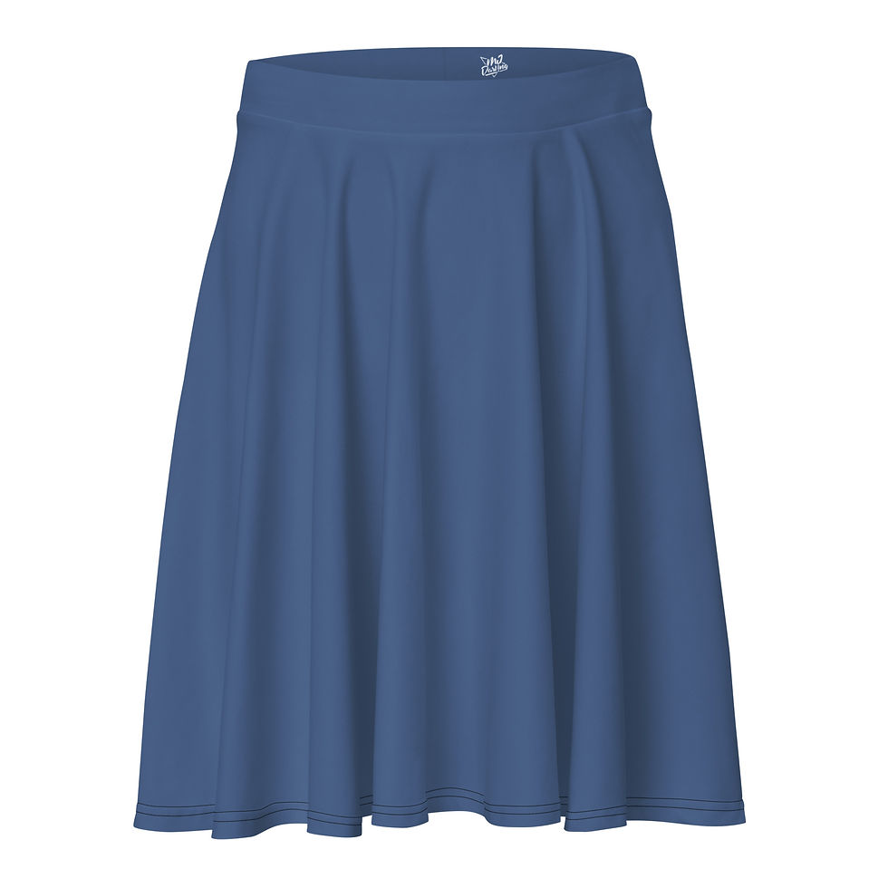 Thumbnail: Classic Essentials Women's A-Line Skater Sun Skirt (Super Blue)