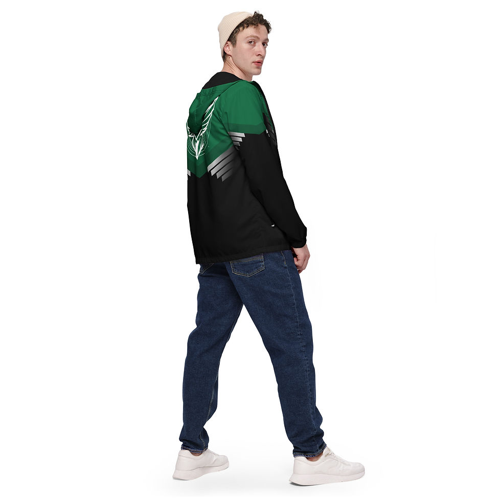 Thumbnail: Superhuman Essentials Men's Windbreaker (Paladin; Emerald/Black)