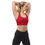 Thumbnail: Classic Essentials Women’s Longline Sports Bra/Top (Red; Black Stitch)