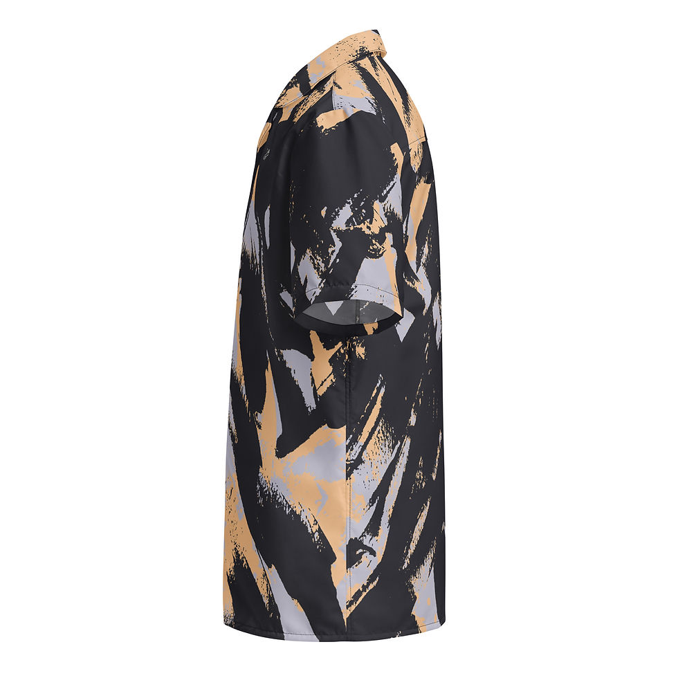 Thumbnail: Rockstar Essentials Short Sleeve Button Down Shirt (Unisex; Brush Stroke)