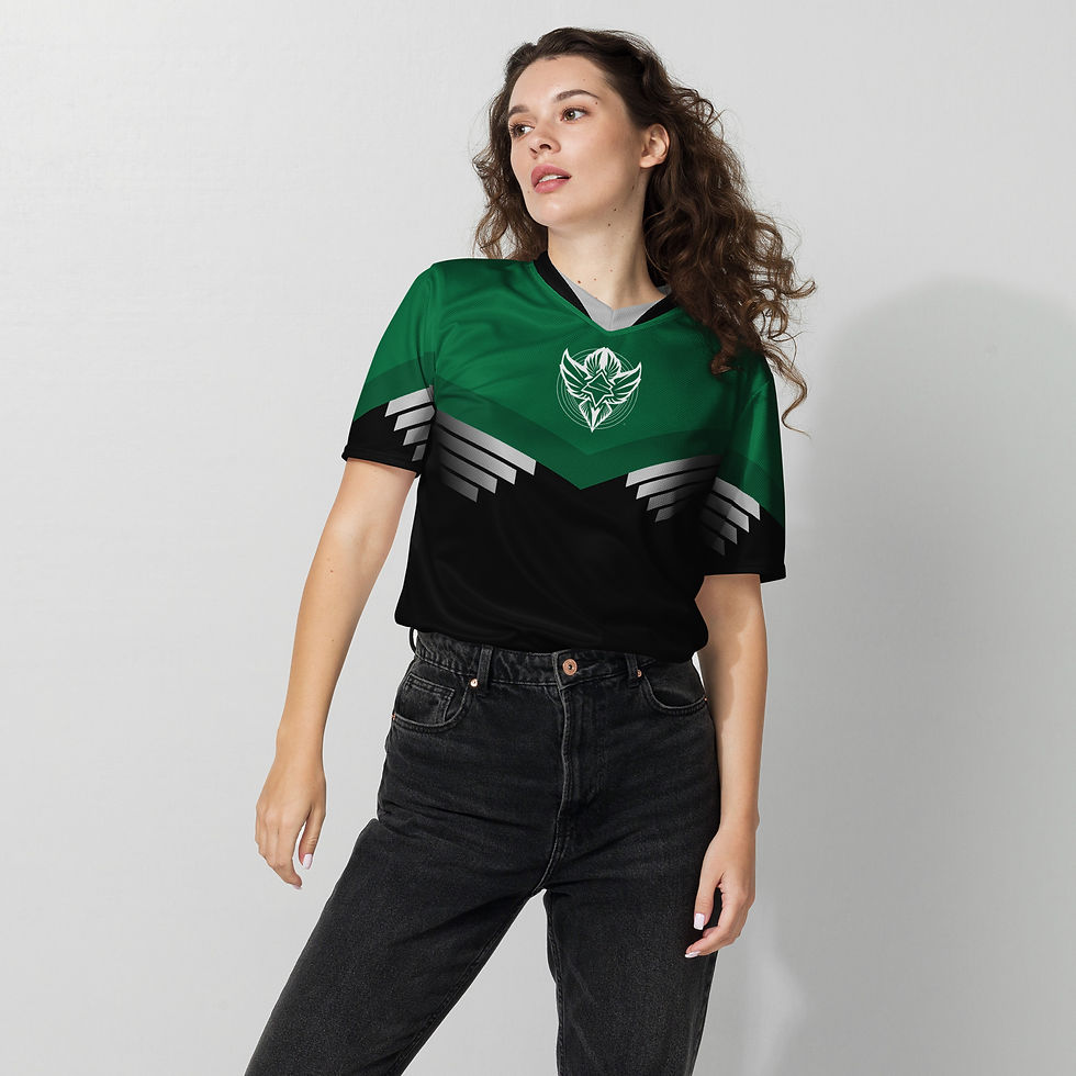 Thumbnail: Superhuman Essentials Sports Jersey (Unisex; Paladin; Emerald/Black)