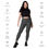 Thumbnail: Rockstar Essentials Women's Crossover Leggings w/ Pockets (Goth Stripes; Gray)