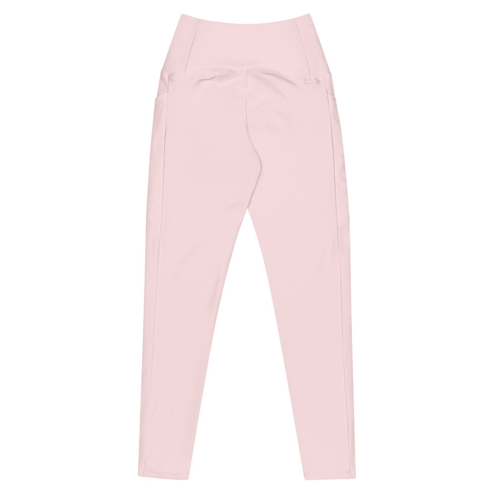 Thumbnail: Classic Essentials Women’s Crossover Leggings w/ Pockets (Pink Champagne)