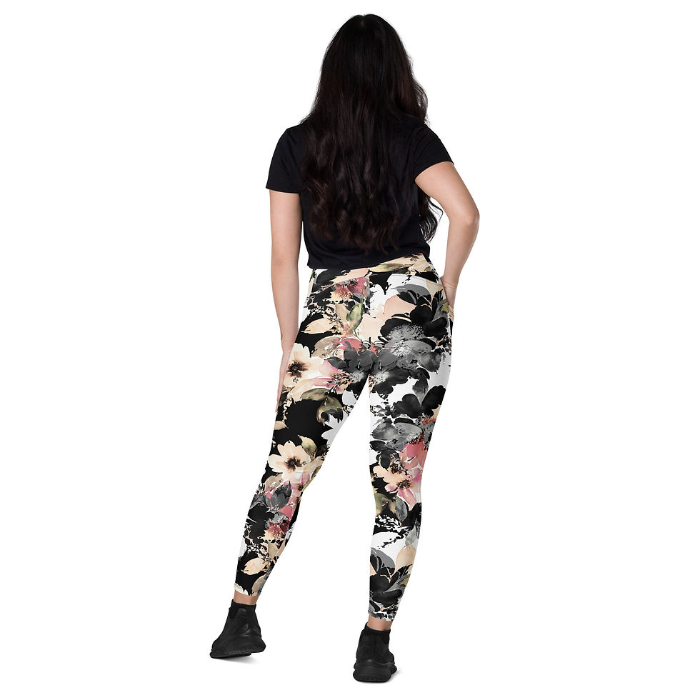 Thumbnail: Classic Essentials Women's Crossover Leggings w/ Pockets (Shiggy; Camo Gray)