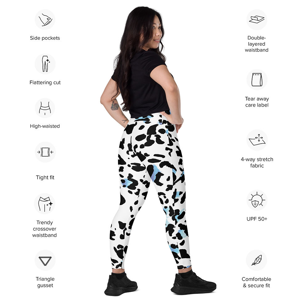 Thumbnail: Rockstar Essentials Women’s Crossover Leggings w/ Pockets (Arctic Cougar)