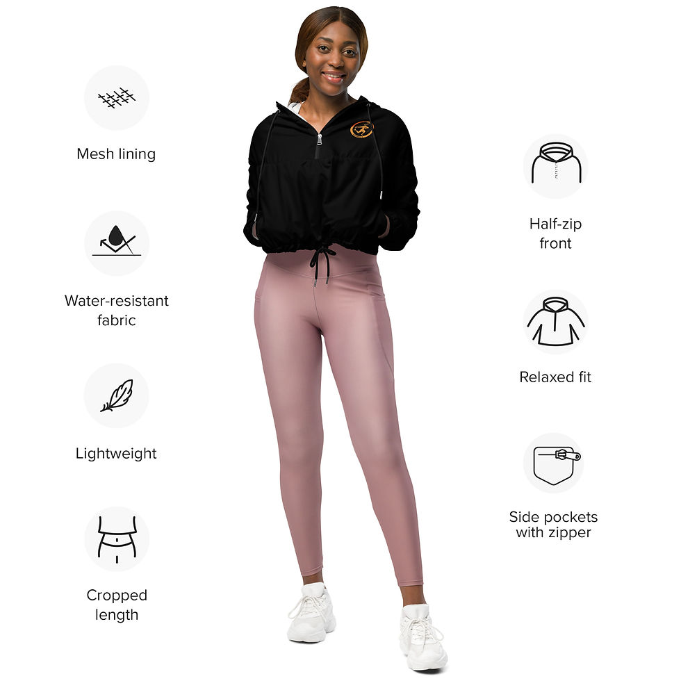 Thumbnail: Vulcan H3 Women’s Cropped Windbreaker (OG; Black)