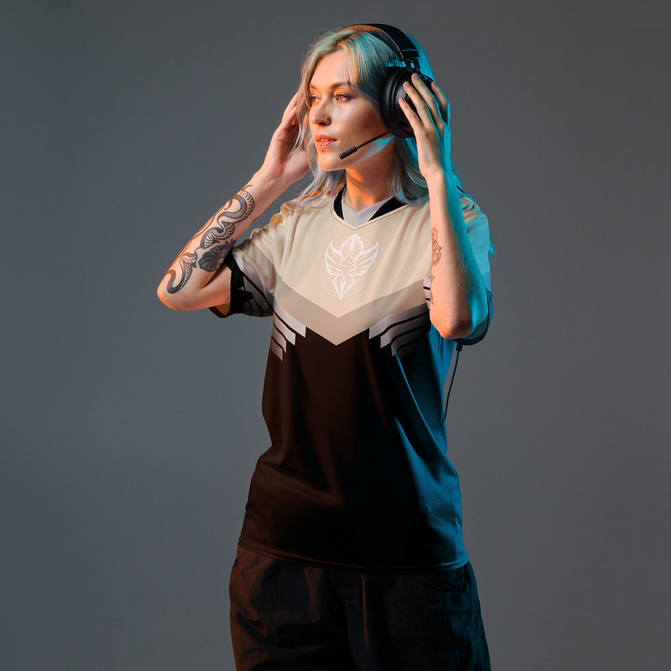 Thumbnail: Superhuman Essentials Sports Jersey (Unisex; Paladin; Champagne/Black)