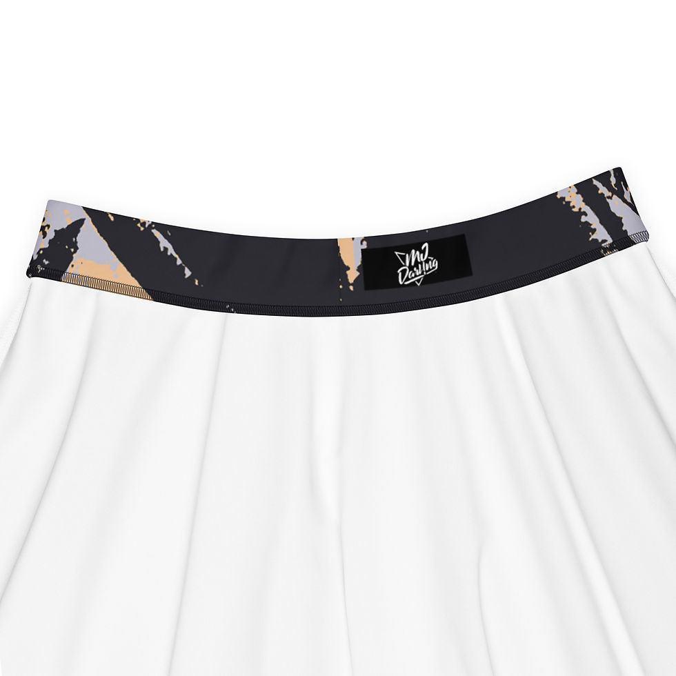 Thumbnail: Rockstar Essentials Women's A-Line Skater Sun Skirt (Brush Strokes)