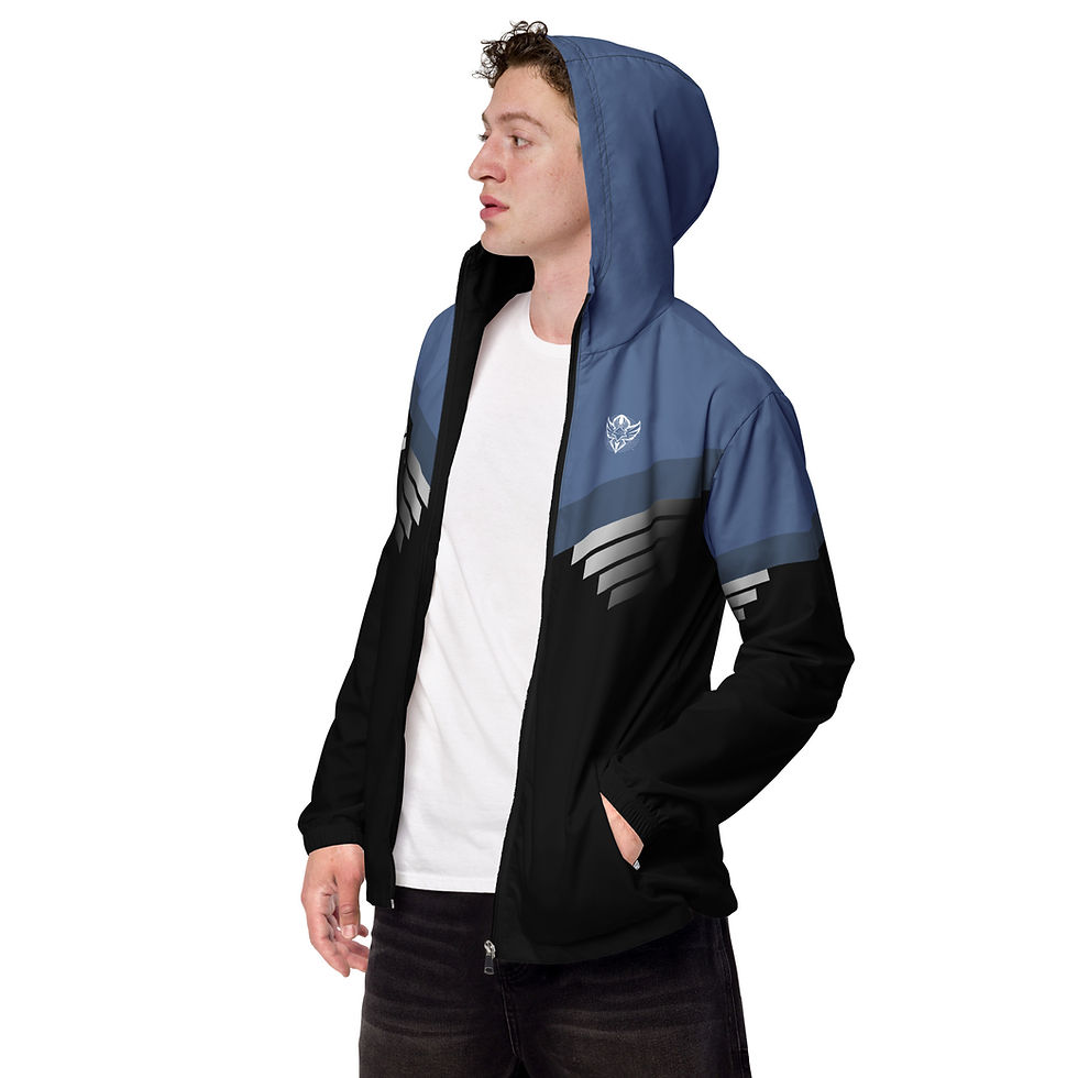 Thumbnail: Superhuman Essentials Men's Windbreaker (Paladin; Super Blue/Black)