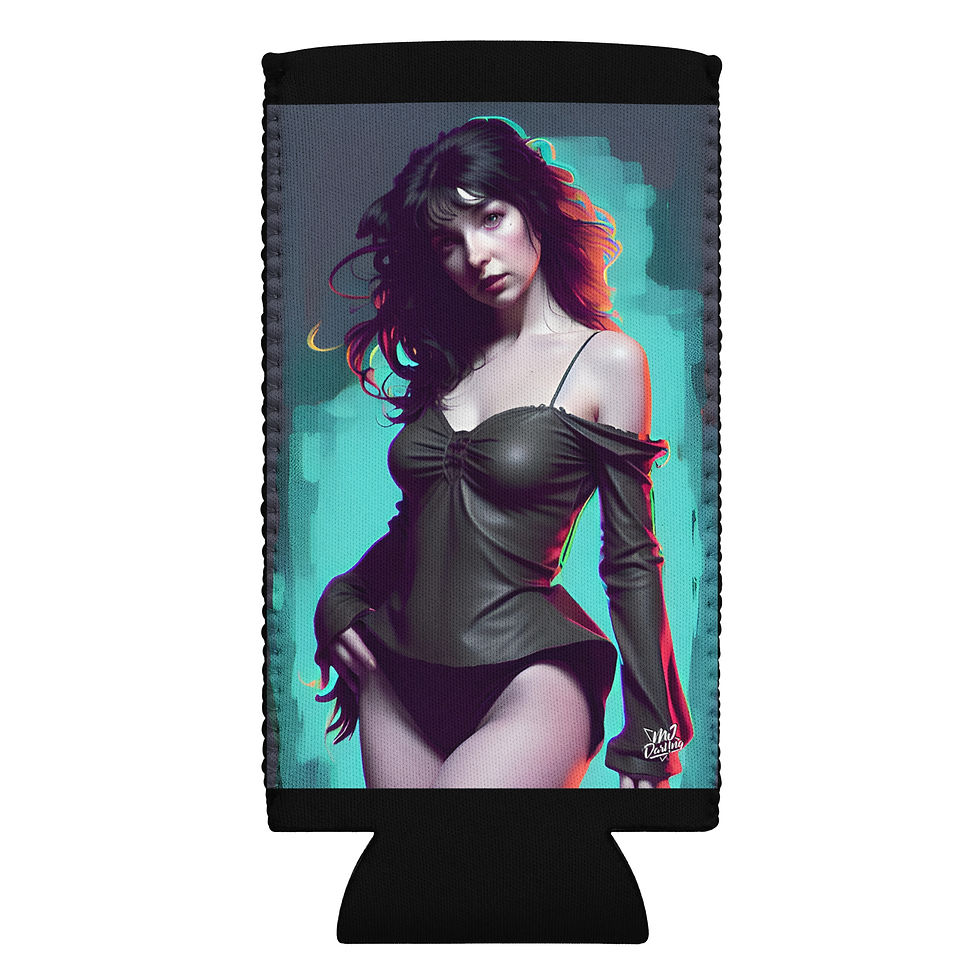 Thumbnail: Can Cooler/Koozie (Wow!: Pop Art Portrait Of Kate Bush)
