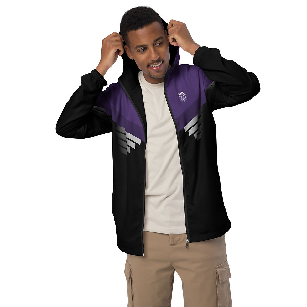 Thumbnail: Superhuman Essentials Men's Windbreaker (Paladin; Purple/Black)