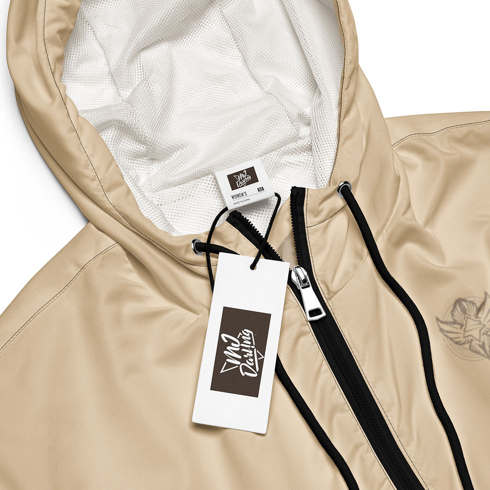 Thumbnail: Superhuman Essentials Women's Cropped Windbreaker (Paladin; Champagne/Chocolate)