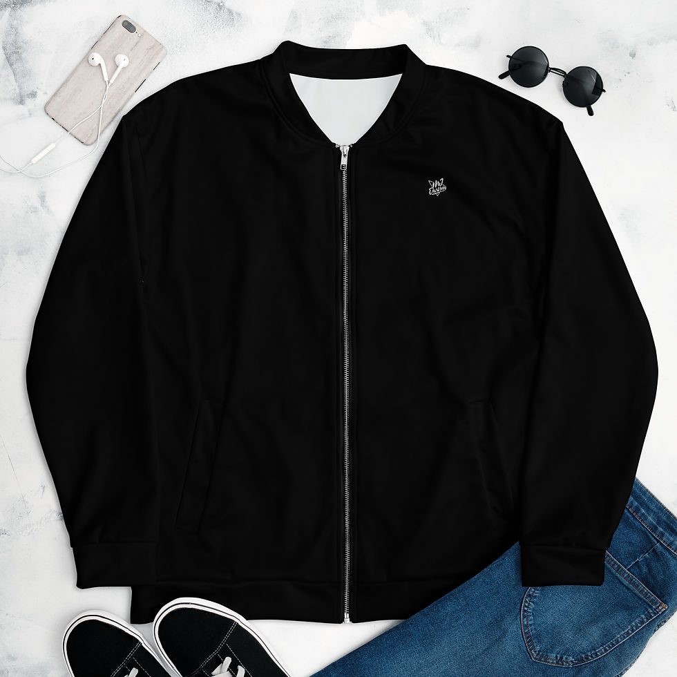 Thumbnail: Classic Essentials Bomber Jacket Liner Zip Sweater (Unisex; Black)