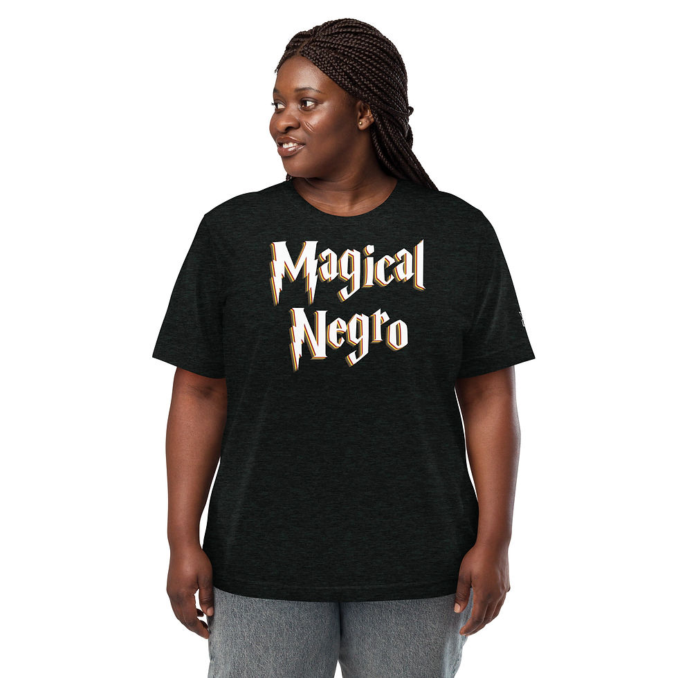 Thumbnail: Rockstar Essentials Short Sleeve T-Shirt (Unisex; Afropunk; Magical Negro)