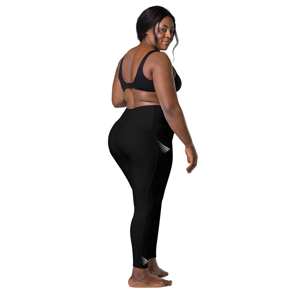 Thumbnail: Superhuman Essentials Women’s Crossover Leggings w/ Pockets (Paladin; Black)