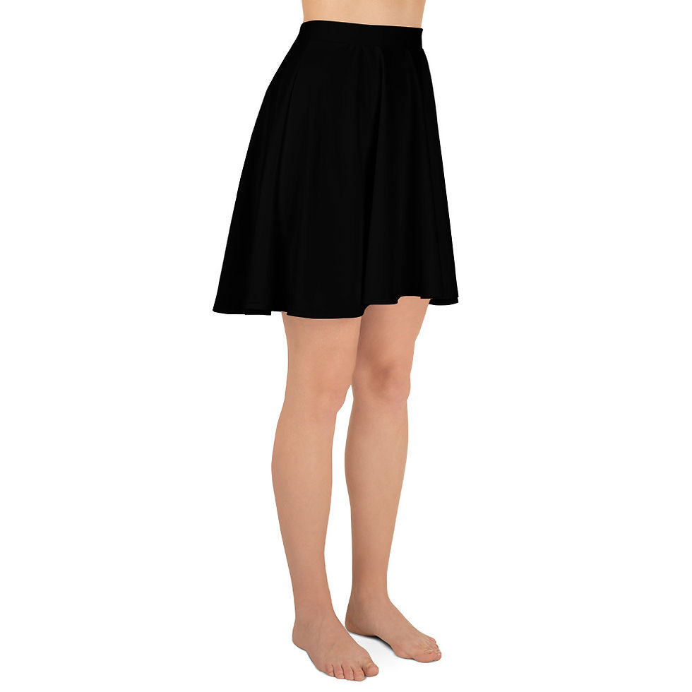 Thumbnail: Classic Essentials Women's A-Line Skater Sun Skirt (Black)