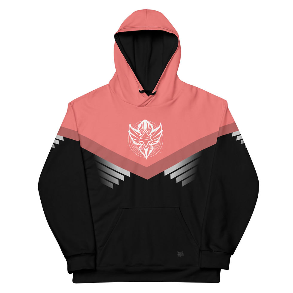 Thumbnail: Superhuman Essentials Pullover Hoodie (Unisex; Paladin; Salmon/Black)