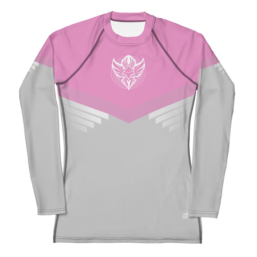 Thumbnail: Superhuman Essentials Women's Rash Guard (Paladin; Mauvelous/Angelic)