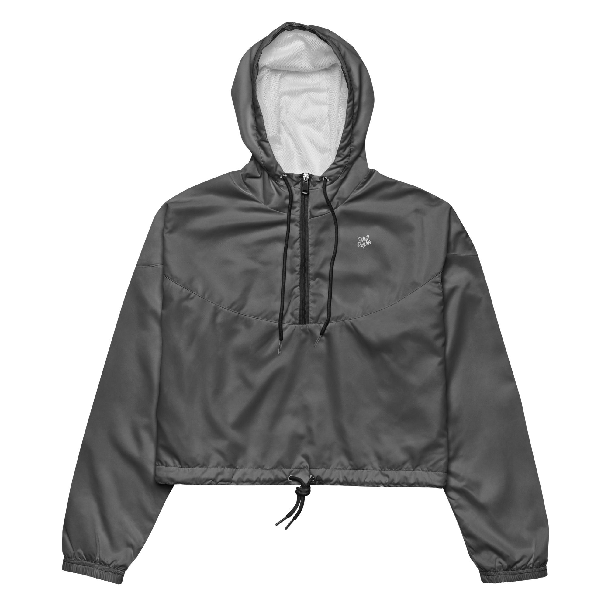 Classic Essentials Women’s Cropped Windbreaker (Gray)