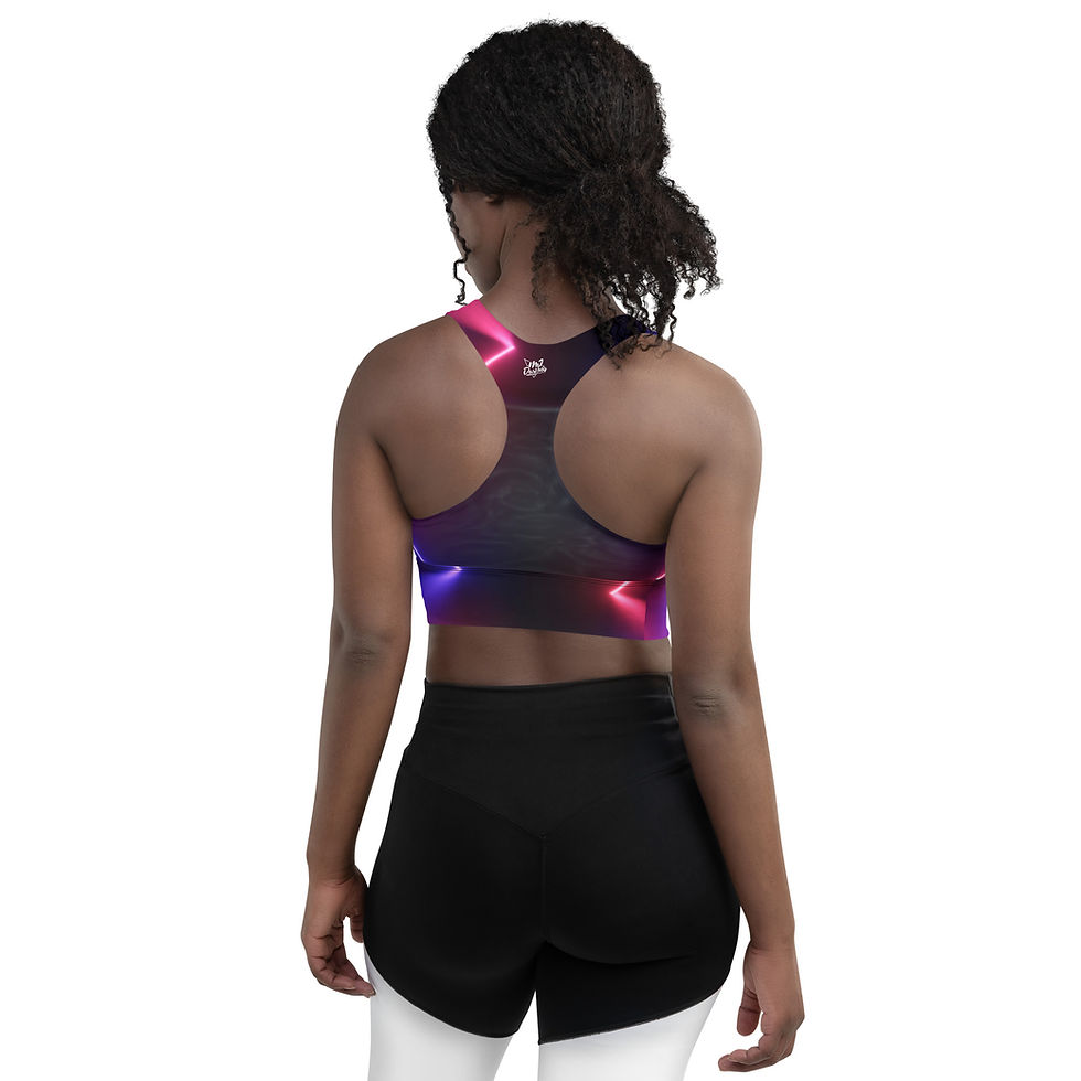 Thumbnail: Rockstar Essentials Women’s Longline Sports Bra/Top (Neon)