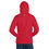 Thumbnail: Classic Essentials Pullover Hoodie (Unisex; Red; White Stitch)
