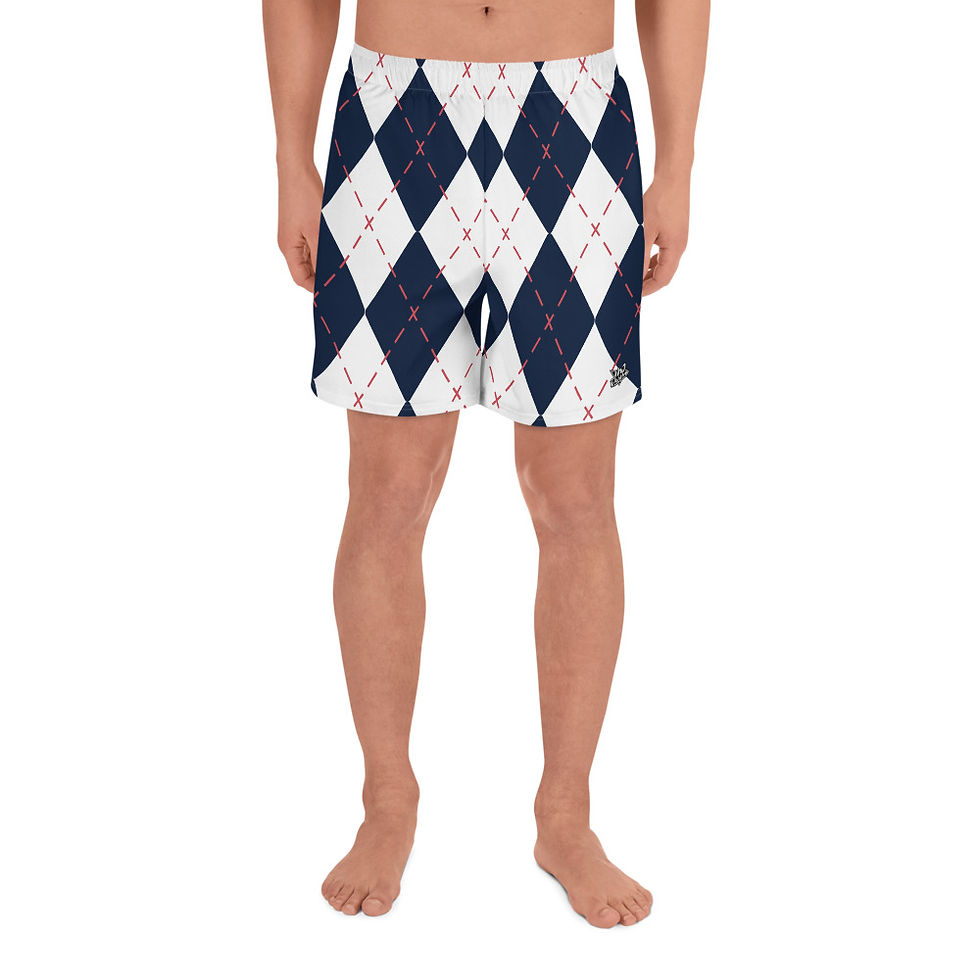 Thumbnail: Classic Essentials Athletic Shorts (Unisex; Long; Harlequin/Argyle)