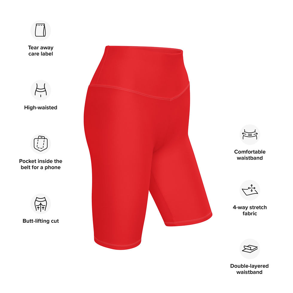 Thumbnail: Classic Essentials Women's Biker Shorts (Red)