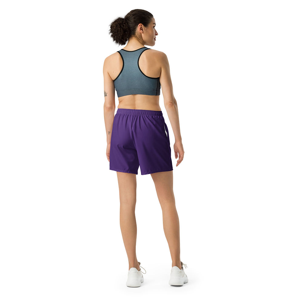Thumbnail: Classic Essentials Athletic Shorts (Unisex; Long; Purple)