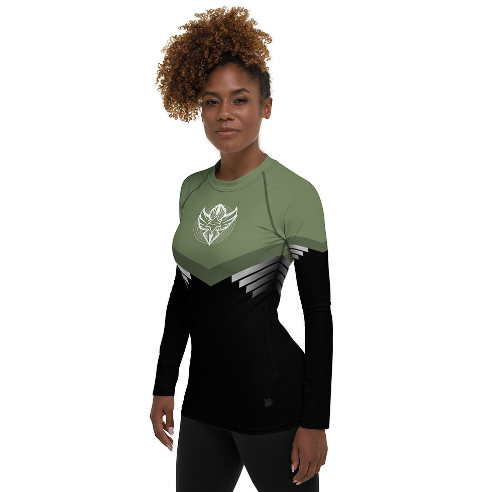 Thumbnail: Superhuman Essentials Women's Rash Guard (Paladin; Fatigues/Black)