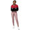 Thumbnail: Superhuman Essentials Women's Cropped Windbreaker (Paladin; Red/Black)