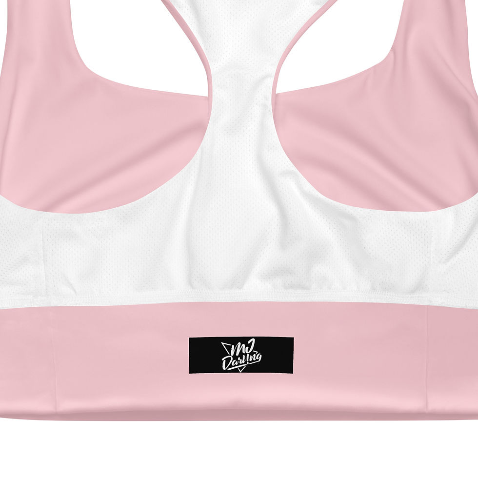 Thumbnail: Classic Essentials Women’s Longline Sports Bra/Top (Pink Champagne)