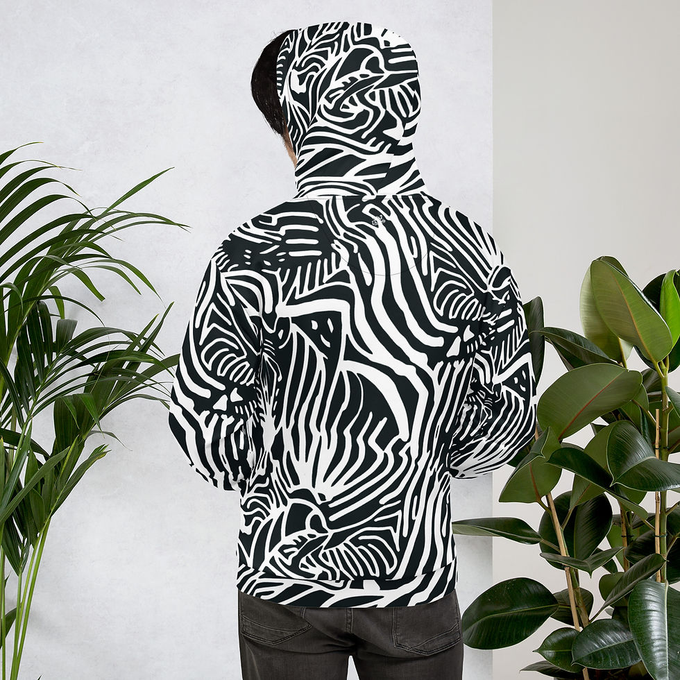 Thumbnail: Rockstar Essentials Pullover Hoodie (Unisex; Zebra 2)