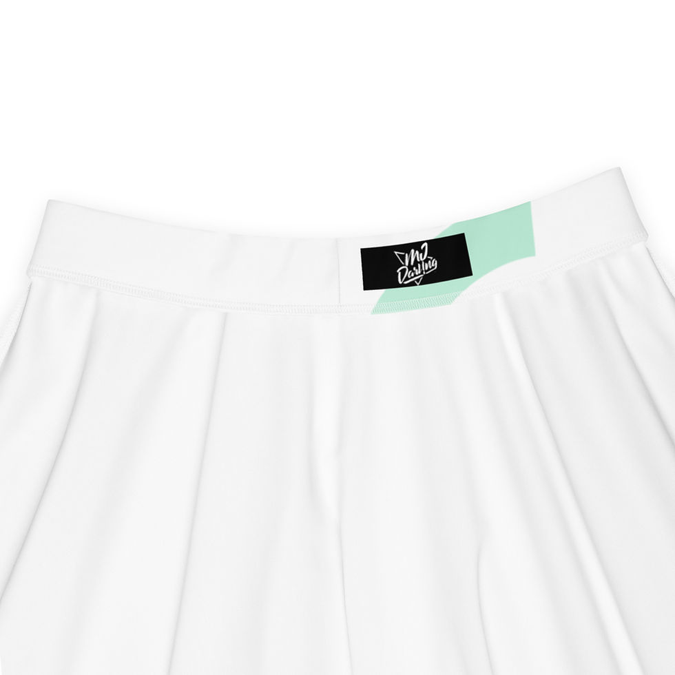 Thumbnail: Rockstar Essentials Women's A-Line Skater Sun Skirt (Go Bananas; White)