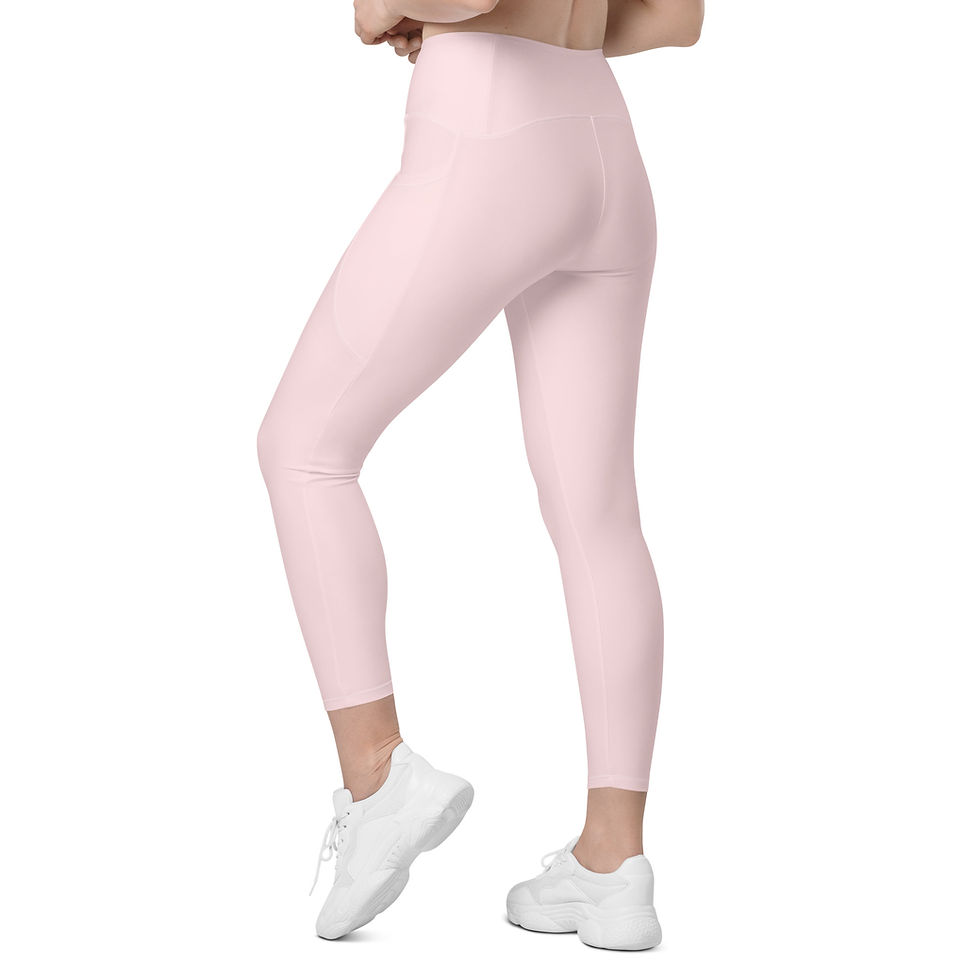 Thumbnail: Classic Essentials Women’s Crossover Leggings w/ Pockets (Pink Champagne)