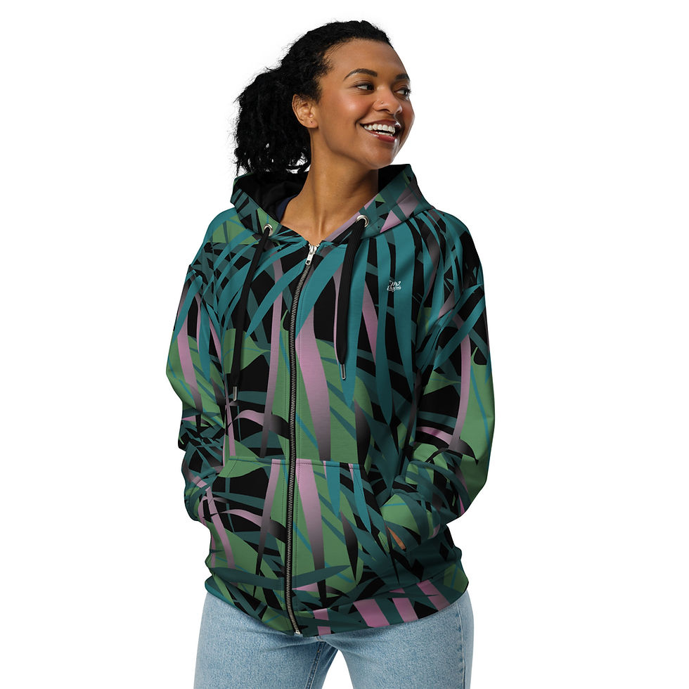Thumbnail: Rockstar Essentials Zip Hoodie (Unisex; Jungle Heat)