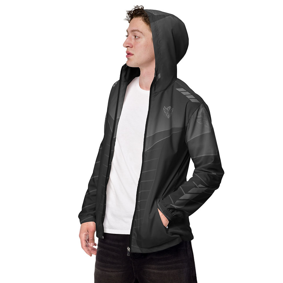 Thumbnail: Superhuman Essentials Men’s Windbreaker Jacket (Captain; Gray)