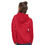 Thumbnail: Classic Essentials Pullover Hoodie (Unisex; Red; White Stitch)