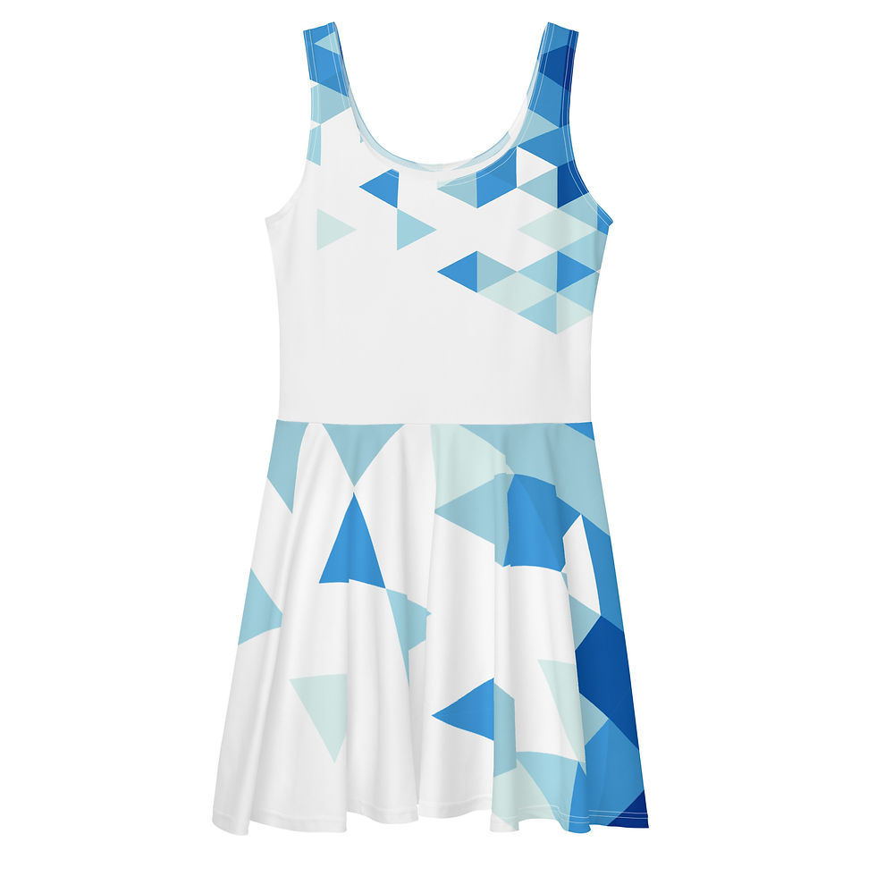 Thumbnail: Superhuman Essentials Women’s A-Line Skater Sun Dress (Crystal Clear)