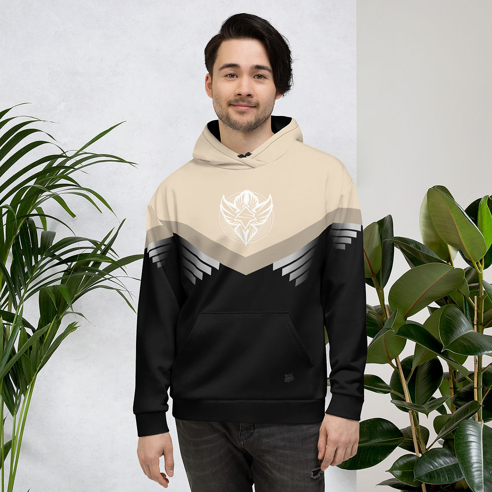 Thumbnail: Superhuman Essentials Pullover Hoodie (Unisex; Paladin; Champagne/Black)