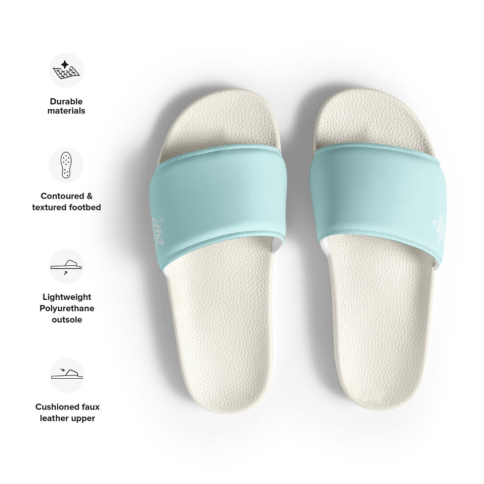 Thumbnail: Classic Essentials Men's Slides (Cyan/White)