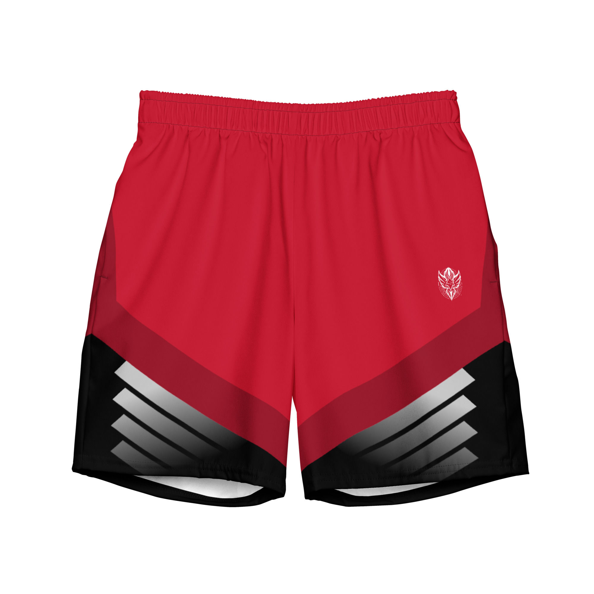 Superhuman Essentials Men's Swim Trunks (Paladin; Red/Black)