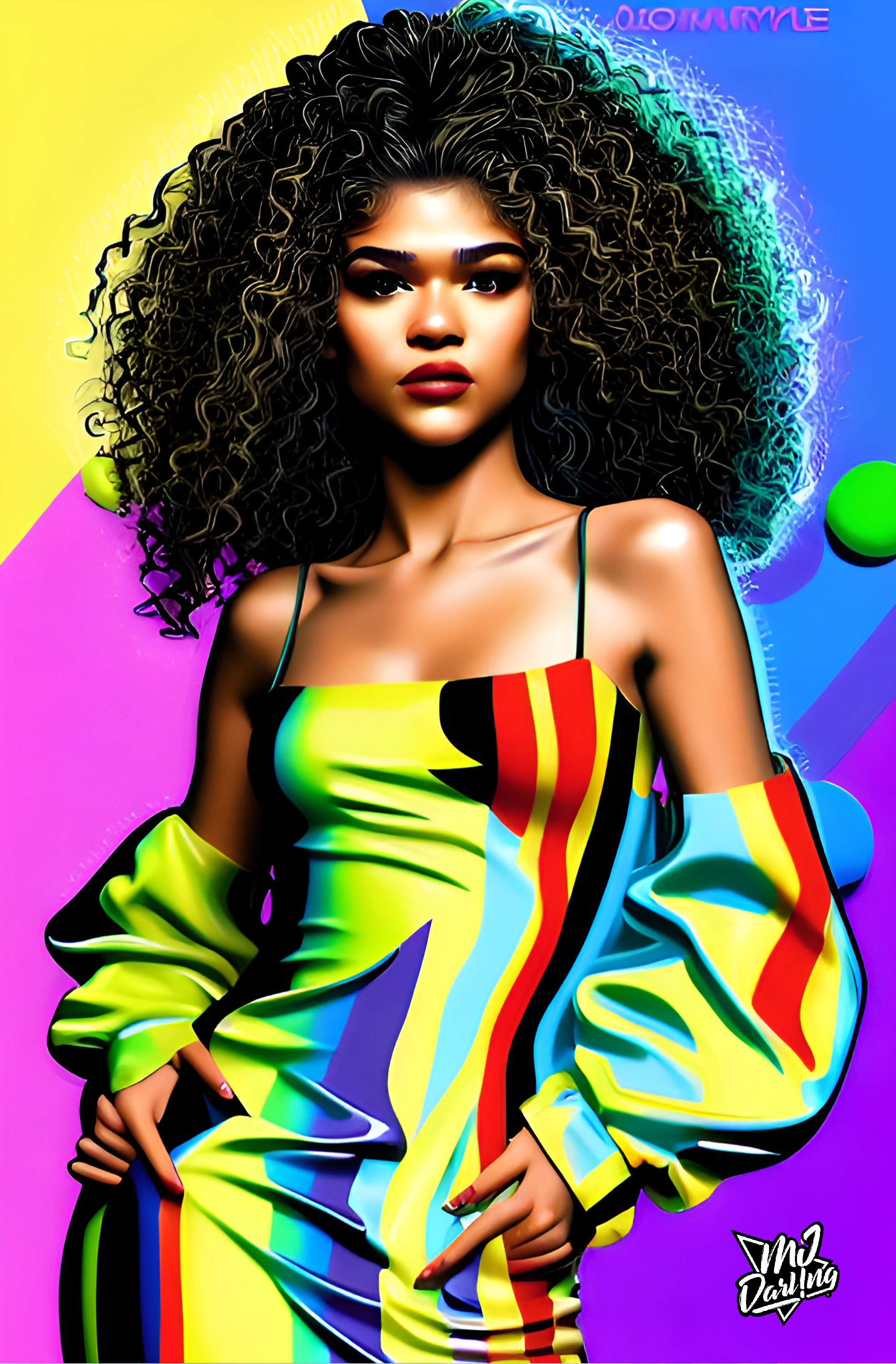 HD Digital File (Pop Art Portrait Of Zendaya)