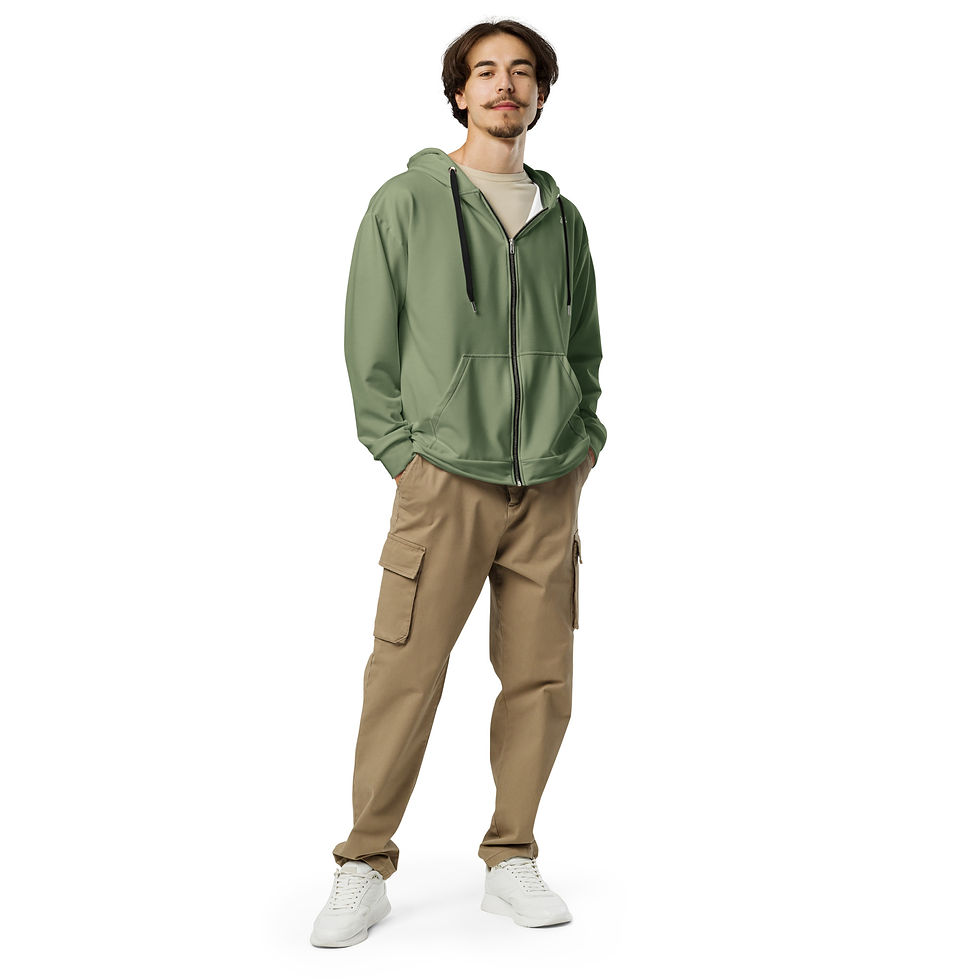 Thumbnail: Classic Essentials Zip Hoodie (Unisex; Fatigues)