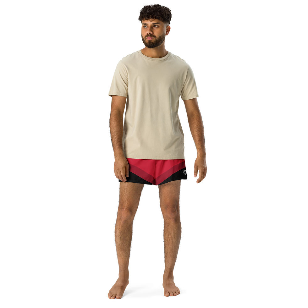 Thumbnail: Superhuman Essentials Athletic Shorts (Unisex; Paladin; Red/Black)