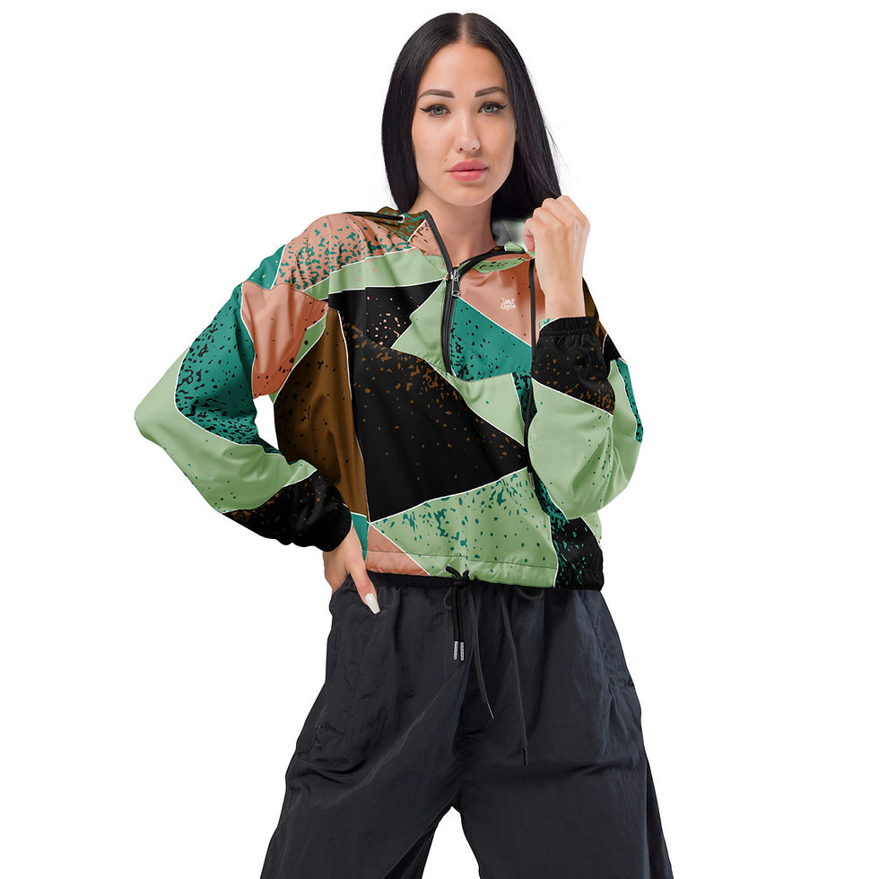Thumbnail: Rockstar Essentials Women’s Cropped Windbreaker (Patchwerk)