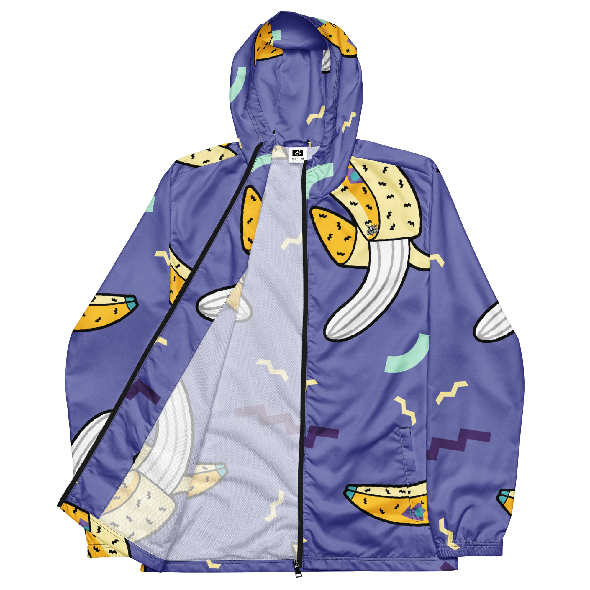 Rockstar Essentials Men’s Windbreaker (Go Bananas; Blue)