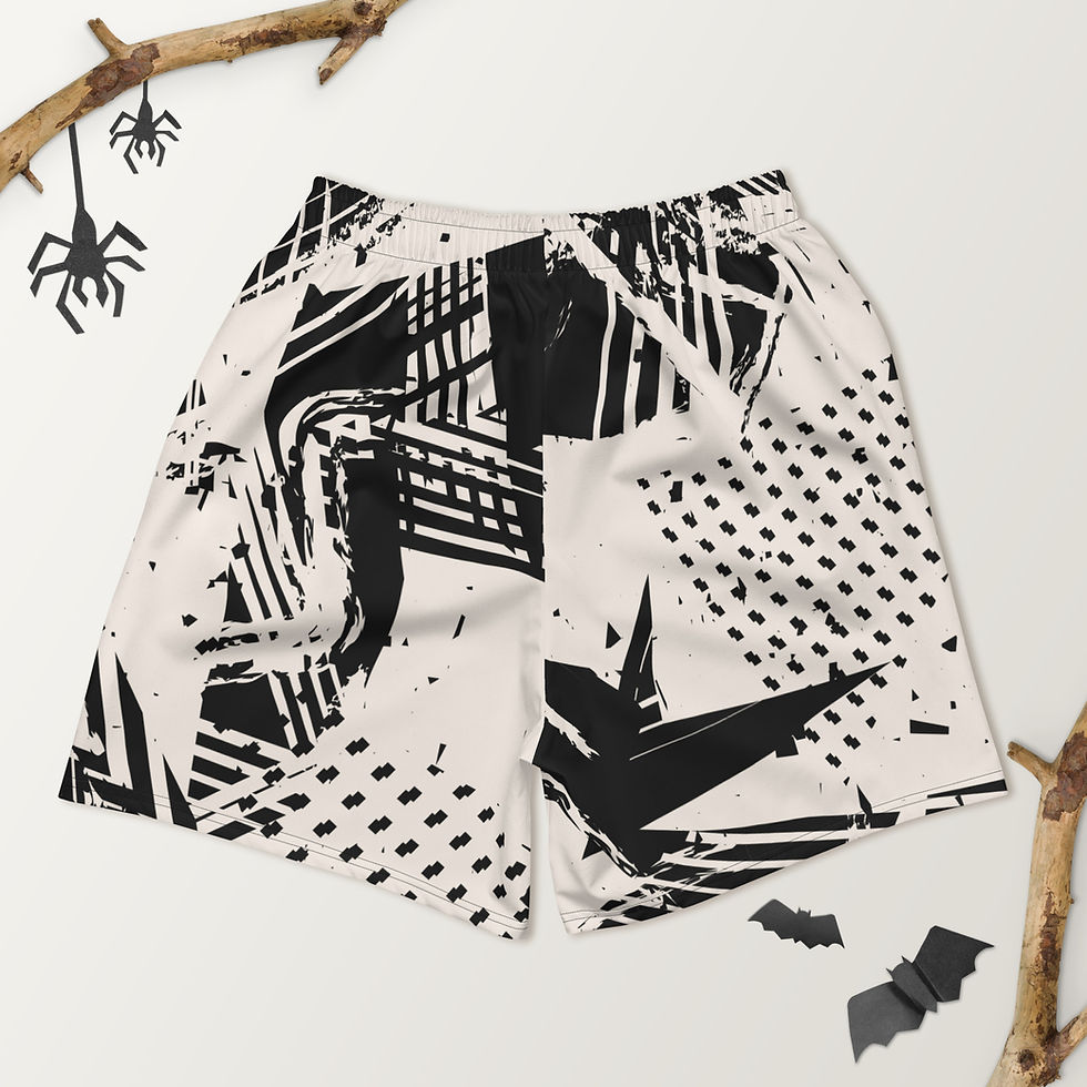 Thumbnail: Rockstar Essentials Athletic Shorts (Unisex; Long; Punk; Poor You)